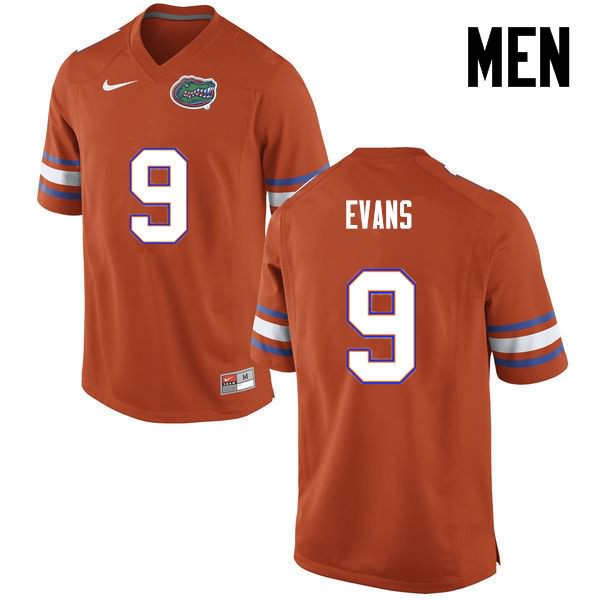 NCAA Florida Gators Josh Evans Men's #9 Nike Orange Stitched Authentic College Football Jersey WRO0864PG